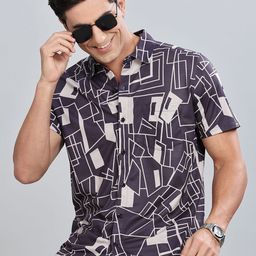 BULLMER Men Standard Opaque Printed Casual Shirt-image-49