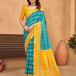 Munir Zari Pure Cotton Ikat Saree-picture-12