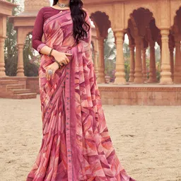 DIVASTRI Poly Chiffon Saree-picture-11