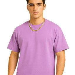 SONIBROS Men Solid Round Neck Oversized T-shirt-image-67