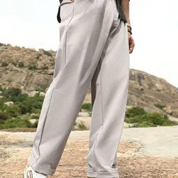 Campus Sutra Men Relaxed Straight Fit Trousers-picture-31