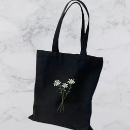the sack co Black Canvas Tote Bag-image-16