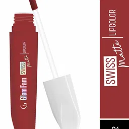 Glamfam Set Of 2 Swiss Matte Long Lasting Lipstick - 6 ml Each - Scarlet Red 04-image-19