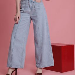 Bene Kleed Women Cotton Wide Leg High-Rise Jeans-picture-34