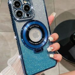 Luxury Kase LK111 Solid iPhone 13 Pro Glitter Diamond Bracket Magnetic Holder Back Case-picture-18