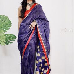 Moda Rapido Pure Cotton Designer Block Print Saree-picture-25