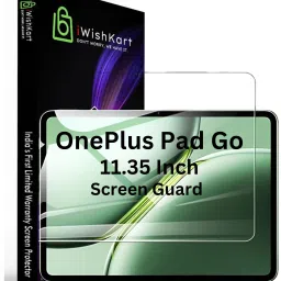 iWishKart Edge To Edge Screen Guard for OnePlus Pad Go 11.35 Inch, Military grade Edge to Edge Premium gorilla temper / tg black glass screenguard with Self Installation Guide - Wet & Dry wipes, Dust Absorber [With Warranty] tab / tablet ka gilas cover-23
