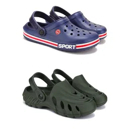 PENNEN Men Set Of 2 Soft & Lightweight Clogs-21
