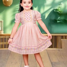 TINY TWILLS Floral Print Puff Sleeve Linen Fit & Flare Dress-54