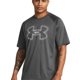 UNDER ARMOUR Brand Logo Print Raglan Sleeves Loose Fit Tech Training T-shirt-image-60