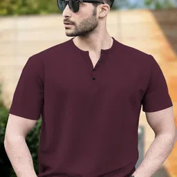 TRIPR Men Henley Neck T-shirt-image-29