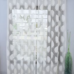 Aura Cream-Coloured Set of 2 Sheer Long Door Curtain-47