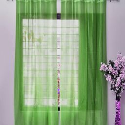 Homefab India Unisex Green Curtains and Sheers-52