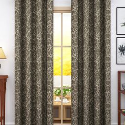 Story@Home Jacquard 400 GSM 7 feet 1 U Door Curtain-7
