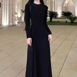 DressBerry Women Black A-Line Dress-picture-5