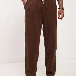 SHOWOFF Men Straight Fit Low-Rise Regular Trousers-image-51