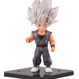 COMICSENSE Grey Dragon Ball Z Anime Action Ultra Instinct Drip Goku Figurine Showpiece-picture-44