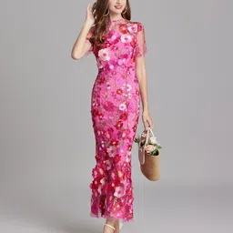 JC Collection Floral Print Maxi Dress-image-42