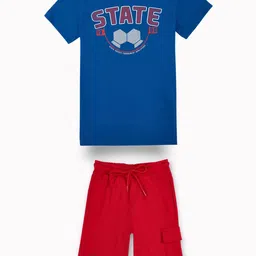 Gini and Jony Boys Printed T-shirt with Shorts-image-23