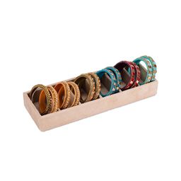 AZYEEA Cream-Coloured Set of 1 Regular Jewellery Organiser Organisers-image-92