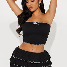 LULU & SKY Lace Overlock-Trim Top With Skirts Co-Ords-picture-48