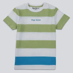 Pepe Jeans Boys Striped Pure Cotton T-shirt-image-23