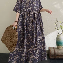 JC Mode Floral Print A-Line Maxi Dress-image-93