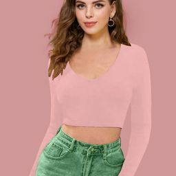 Dream Beauty Fashion Women Fitted Crop Top-image-58