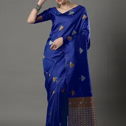 AMRUTKALA SAREES Woven Design Kanjeevaram Saree-picture-20