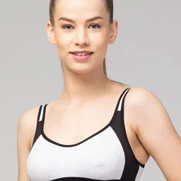 apraa & parma Apraa & ParmaWomen Pack of 2 Full Coverage Non-Wired and Non Padded Workout Bra image 2