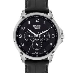 CASIO Men Dial & Leather Straps Analogue Watch A2454-picture-1