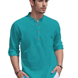 APEKTRA Men Mandarin Collar Kurta-picture-39
