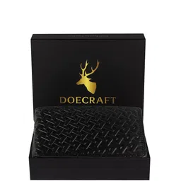 DOECRAFT Men Printed Leather Two Fold Wallet-4