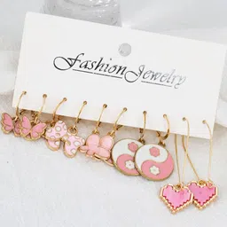 Tipsy Closet Gold-Plated Circular Stud Earrings-24