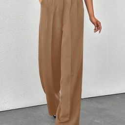 Next One Women Smart High-Rise Easy Wash Pleatedkorean pants-picture-49