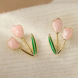 Krelin Gold-Plated Floral Shaped Studs-picture-51