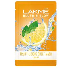 Lakme Set of 2 Blush & Glow Lemon Sheet Mask - 25 ml each image 2