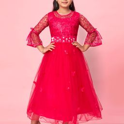 HERE&NOW Girls Embellished Sequined Gown Dress-picture-22