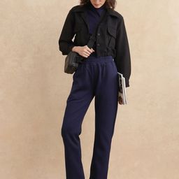 RAREISM Women Pure Cotton Relaxed Fit Trousers-image-32