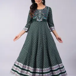 Printed Viscose Rayon Stitched Anarkali Gown-image-98