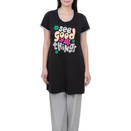 E-MAX Women Printed Night suit-image-9