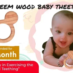 nagina craft neem wood baby theether Teether image 5