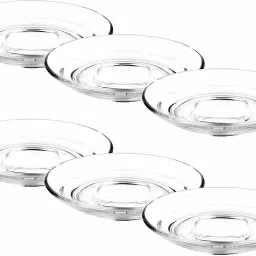 Pack of 6 Glass Crystal Clear Glass Saucer Set of 6, Glass Saucers-picture-17