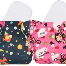 Soft & Absorbent Cloth Diaper with Insert Pad Reusable, Adjustable, Eco-Friendly-image-99