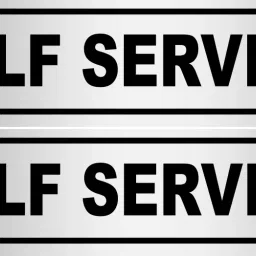 Self Service Sign Board ForSelf Adhesive Multicolor Sunboard8x2.2 Inch Emergency Sign-image-48