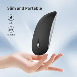 Offbeat Atom Dual Bluetooth 5.1 + 5.1 + 2.4Ghz wireless mouse, 3 devices connectivity Wireless Laser Mousewith Bluetooth image 4