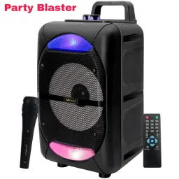 ME&U Beatz Music6.5inch driver 8 hours play time BT TWS Mic RGB light FM USB AUX 50 W Bluetooth Tower Speaker-image-4