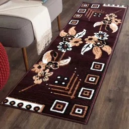 Brown Polyester Runner-25