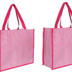 Multi-pocket/Waterproof Shopping Bags Kitchen Essentials with Full Handles Pack of 2 Grocery Bags-image-27