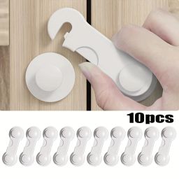 Kids Safety Cabinet Door Locks, 10Pcs Cabinet Lock With Self Adhesive-picture-25